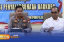 Caption: Kapolres Sumenep AKBP Anang Hardiyanto didampingi Kasat Resnarkoba dalam press conference, (dok. foto istimewa). 