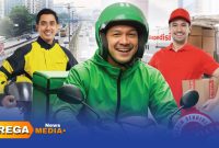 Caption: ilustrasi pekerja transportasi bukan penerima upah di sektor transportasi, (sumber foto: BPJS Ketenagakerjaan). 