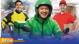 Caption: ilustrasi pekerja transportasi bukan penerima upah di sektor transportasi, (sumber foto: BPJS Ketenagakerjaan). 