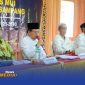 Caption: Ketua MUI Sampang KH.Itqan Bushiri menyampaikan sambutannya dalam agenda ta'aruf dan konsolidasi pengurus, (dok. foto istimewa). 