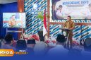 Caption: Bupati Sampang H.Slamet Junaidi, sampaikan sambutan dalam Musrenbang RKPD 2027 di Kecamatan Kedungdung, (dok. foto istimewa). 