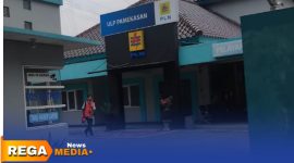 Caption: Kantor PLN Unit Layanan Pelanggan Pamekasan, Jl.Kesehatan, Barurambat Kota, (dok. Kurdi Rega Media). 