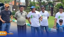 Caption: Manajemen Persepam pose sebelum keberangkatan ke Nganjuk, (dok. Kurdi Rega Media). 