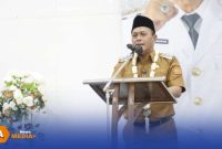 Caption: Wakil Bupati Pamekasan Sukriyanto, saat menyampaikan sambutan dalam suatu acara Pemerintah Kabupaten Pamekasan, (dok. foto istimewa). 