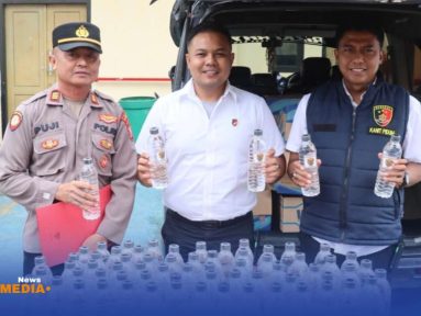 Satreskrim Polres Sampang Gagalkan Penyelundupan Arak Bali.