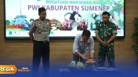 Caption: Kapolres Sumenep AKBP Anang Hardiyanto saat menghadiri resepsi Hari Pers Nasional (HPN) 2026 dan Halaqah Pers, di Aula Pesantren UNIBA Madura, (sumber foto. website resmi Polri). 