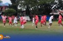 Catption: para pemain Persepam Pamekasan menjalani latihan sebelum pertandingan melawan Persinga Ngawi, di Stadion Gelora Ratu Pamelingan, (dok. Kurdi Rega Media). 